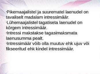laen ja intress #3