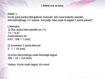 laen ja intress #7
