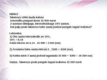 laen ja intress #8