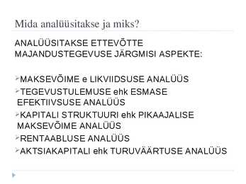 Vabaaine majanduses - bilanss #11