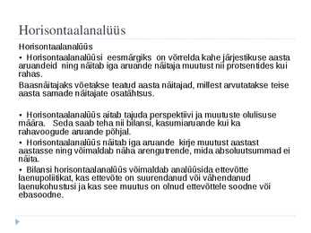 Vabaaine majanduses - bilanss #13