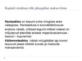 Vabaaine majanduses - bilanss #23