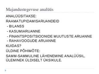 Vabaaine majanduses - bilanss #9