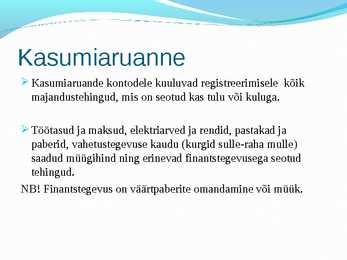 Bilansi analüüs ja kasumiaruanne #12