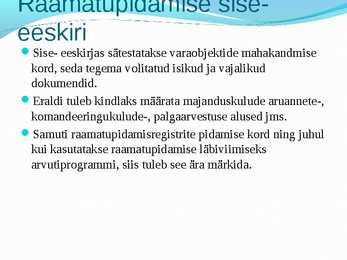 Bilansi analüüs ja kasumiaruanne #14