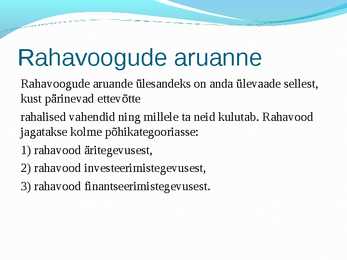 Bilansi analüüs ja kasumiaruanne #20