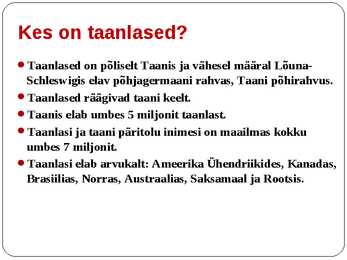 Taanlased #2