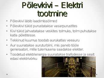 Energia tootmise eri võimalused Eestis #5