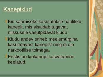 Lina- ja Kanepikiud #6