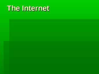 Esitlust interneti kohta inglise keeles