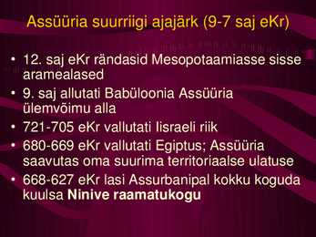 Mesopotaamia kultuur-usk-ühiskond #13