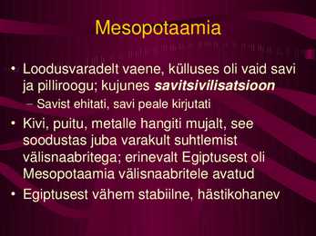Mesopotaamia kultuur-usk-ühiskond #3