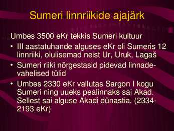 Mesopotaamia kultuur-usk-ühiskond #9