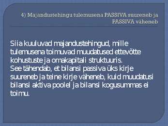 Bilanss - aktiva ja passiva #15