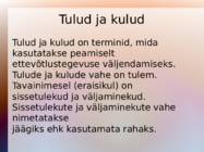 Vabaaine majandusõpetus - bilanss #7