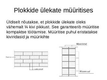 Mullbetoonplokk müüritiste ladumine #4