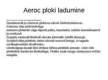 Mullbetoonplokk müüritiste ladumine #6