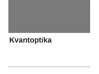 Kvantoptika