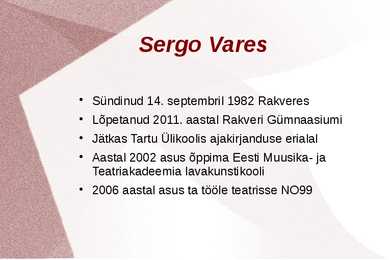 SERGO VARES #2