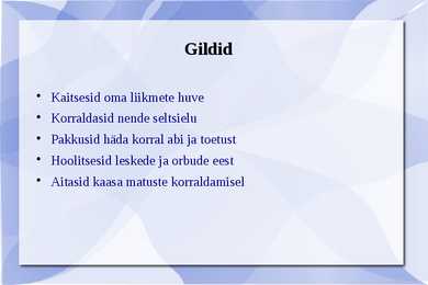 AJALUGU PP-GILDID #2