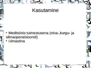 Kokaiini kasutus ja kahjulikkus #6