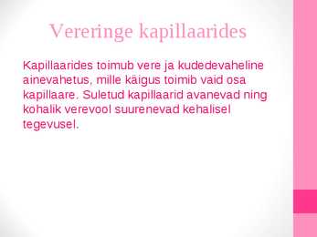 Vereringe regulatsioon #2
