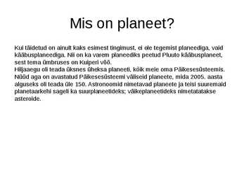 Planeedid #3