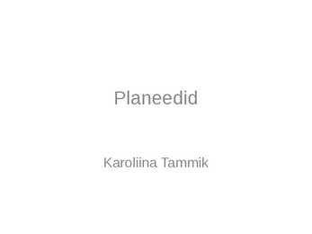 Planeedid
