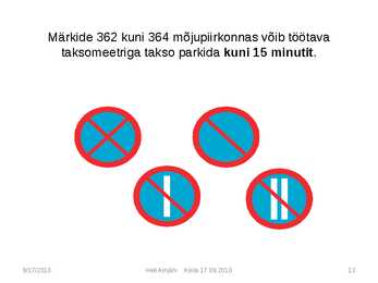 Liiklusmärkide tähendused #13