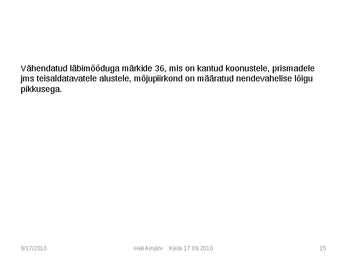 Liiklusmärkide tähendused #15