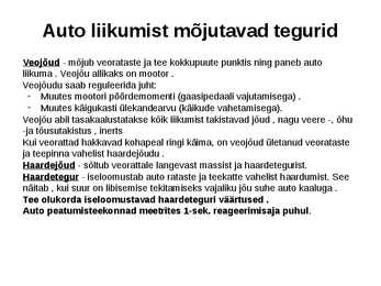 Liiklusohutus #2