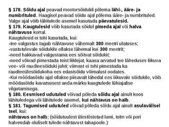 Ohutus ja turvalisus #7