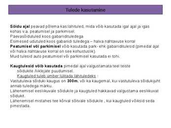Tuled ja tehnoseisund #2