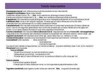Tuled ja tehnoseisund #3