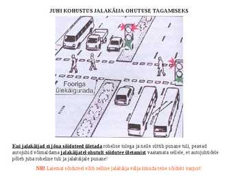 Jalakäija ja ühissõiduki eesõigused #4