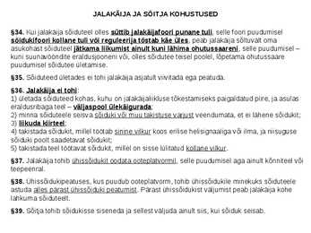 Jalakäija kohustused #5