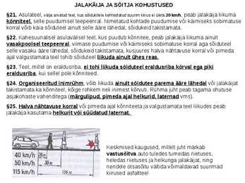 Jalakäija kohustused