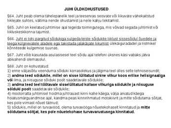 Lapse ja jalakäija ohutus-juhi kohustused #9