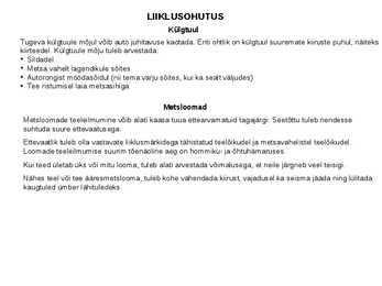 Liiklusohutus #8