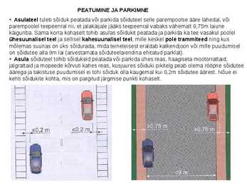 Peatumine ja parkimine