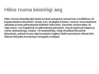 Kloostrid ja kloostrielu #12