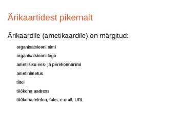 Visiitkaart #5