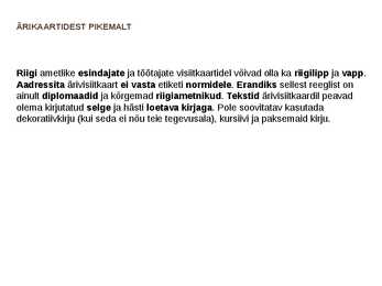 Visiitkaart #7