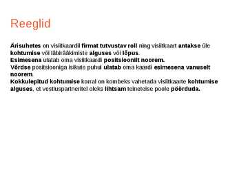 Visiitkaart #8