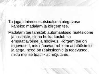 Goleman kõrgem ja madalam tee sotsiaalne intelligentsus #3