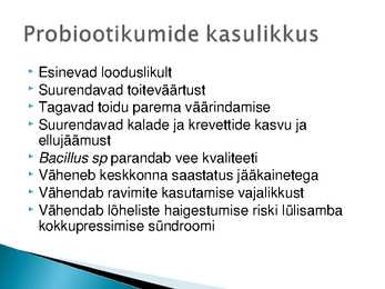 Probiootikumid vesiviljeluses #5