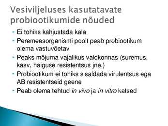 Probiootikumid vesiviljeluses #6