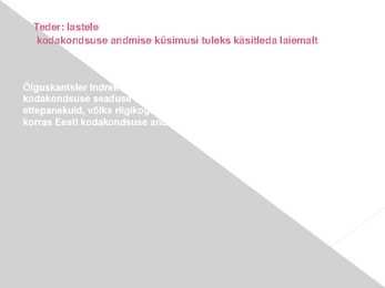 Nädala poliitilised sündmused #3