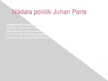 Nädala poliitilised sündmused #8