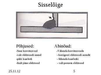 Keevitusõmbluste vead #5